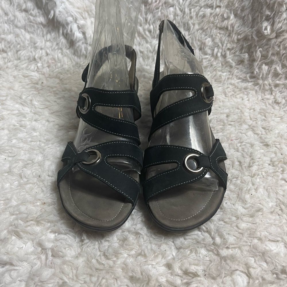 Mephisto Parfolia black nubuck ankle strap sandals  EURSZ38